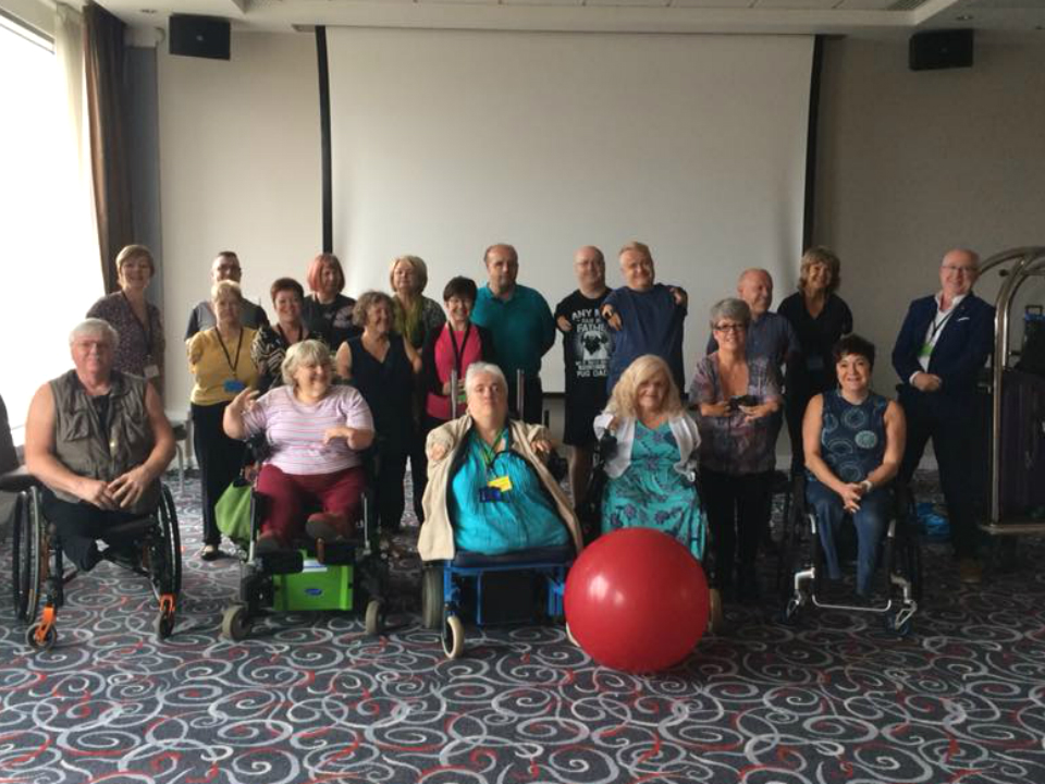 Thalidomide Trust Fit for the future event beneficiary group photo