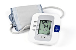 Blood pressure cuff with digital display