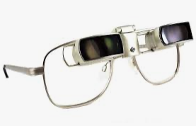 Bioptic glasses for visually impaired people