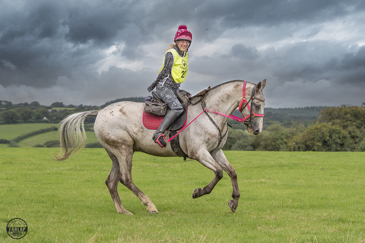 Philippa Verry riding her horse Stilton